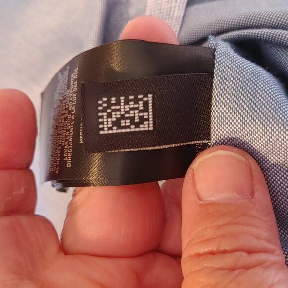 MEN'S TED BAKER  LIGHT BLUE BUTTON DOWN SHIRT SIZE 1 / XS - Picture 14 of 15